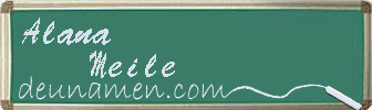 Alana Meile Visitenkarte